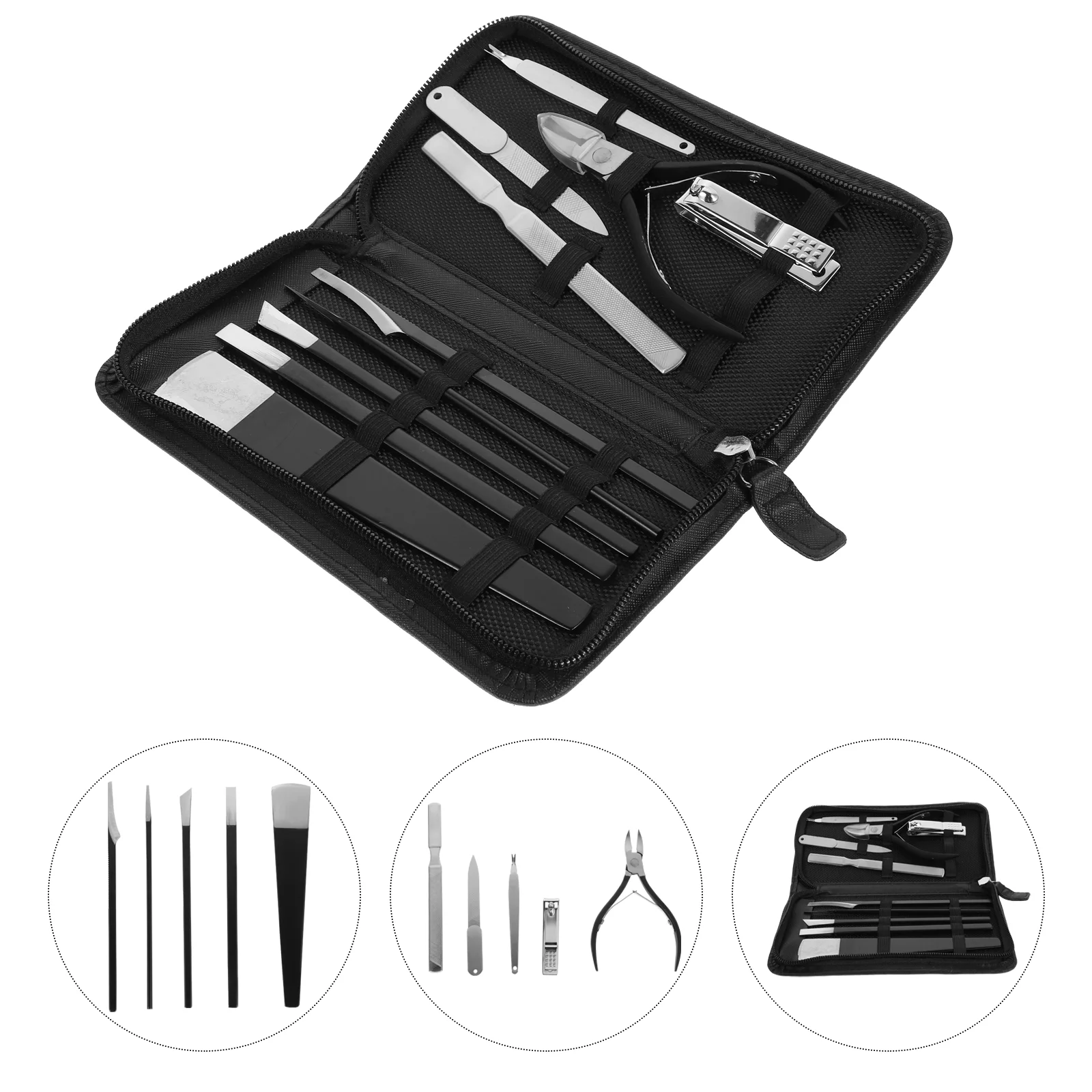 

1 Set 10Pcs Foot Callus Removers Feet Hard Skin Removers for Home (Silver)