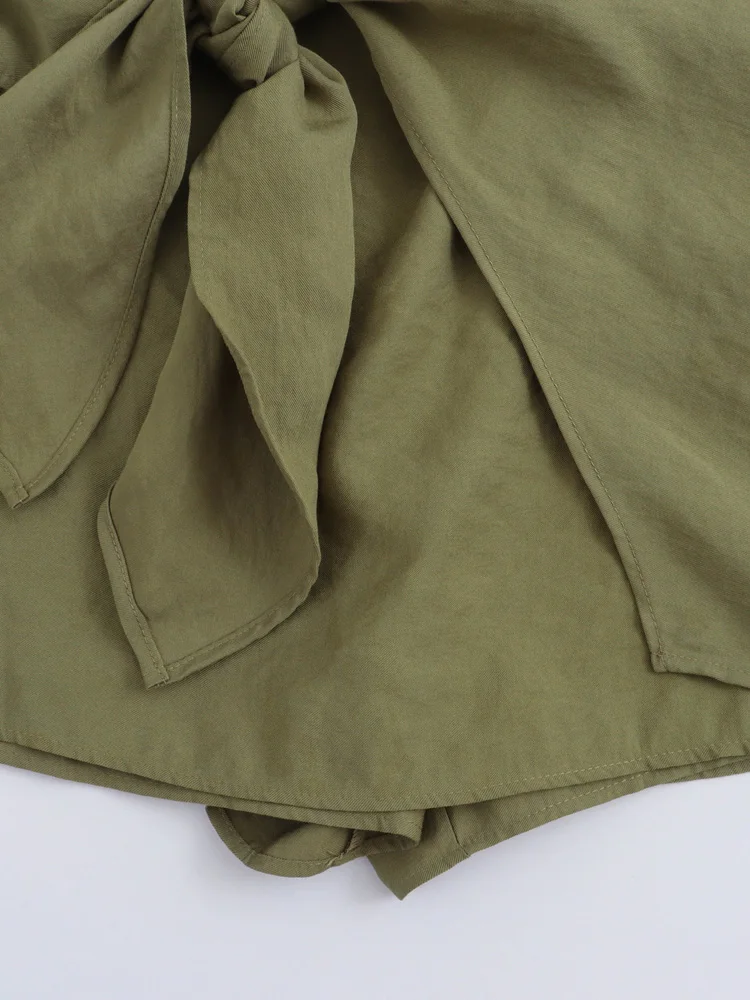 Женские шорты-бермуды KAOPU ZA винтажные юбки с завышенной талией боковой молнией и