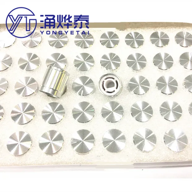 YYT 5 шт. ручка из алюминиевого сплава 15 мм * 16 серебряное полувалное отверстие