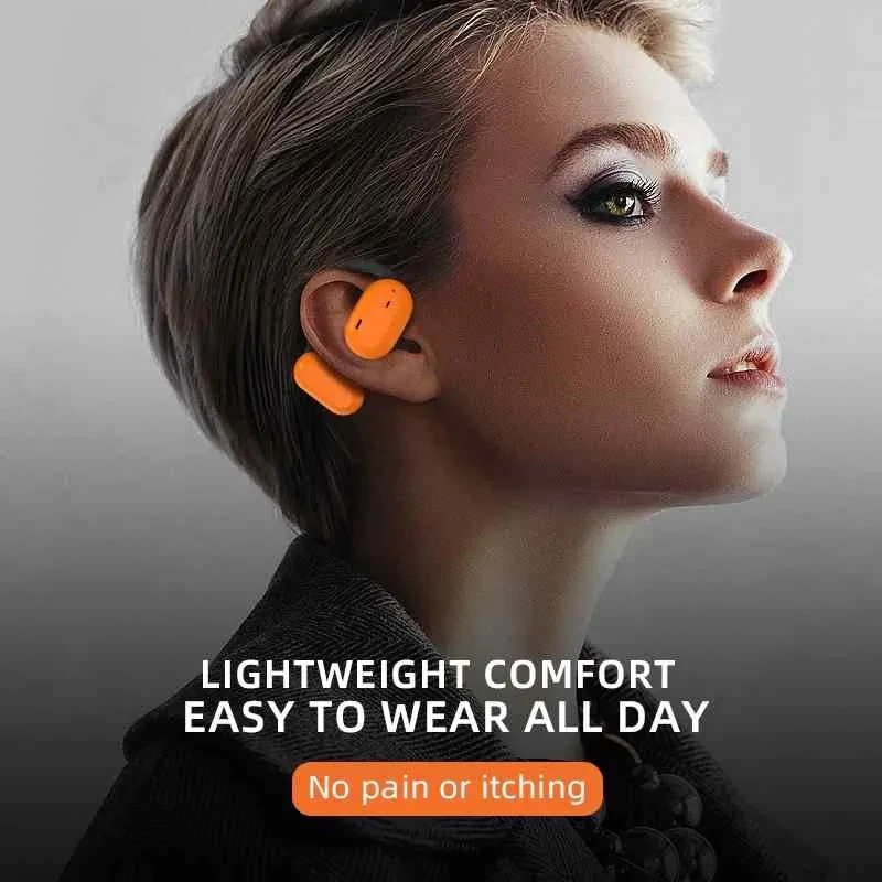 

Open-type OWS Wireless bluetooth 5.2 Earphone 14.2mm Moving Coil 360° HiFi Stereo 100mAh Touch Control Sport Earhooks