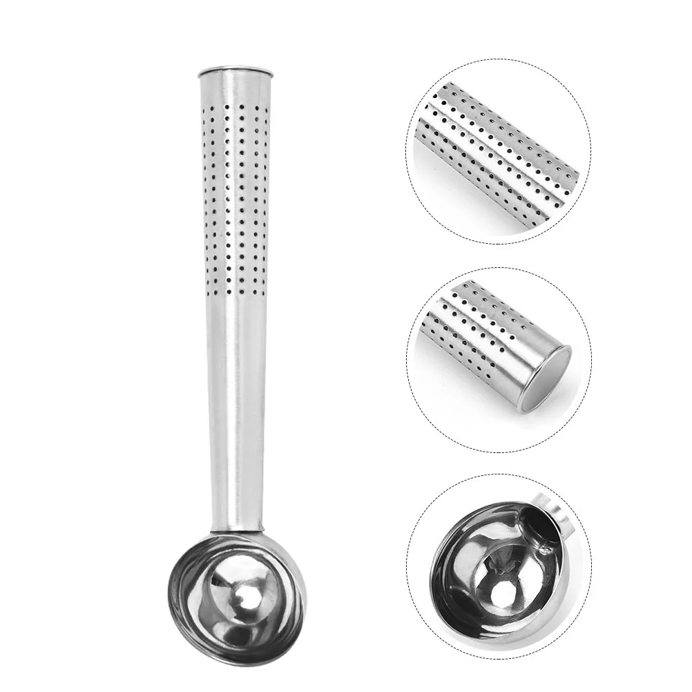 

Tea Filter Tube Stainless Steel Tea Strainer Spoon Type Tea Infuser for Home