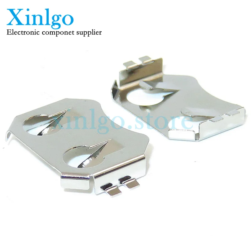 20 шт. SMD Вкладка 20.0 мм CR2032 2032 CR2025 CR2020 Держатель батареи кнопочной батареи Монетная задержка Крестовина BK-912 Поверхностный монтаж печатной платы
