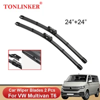 tonlinker car front windscreen wiper blades for volkswagen vw multivan t6 2015 2019 2020 2021 accessories wiper blade brushes