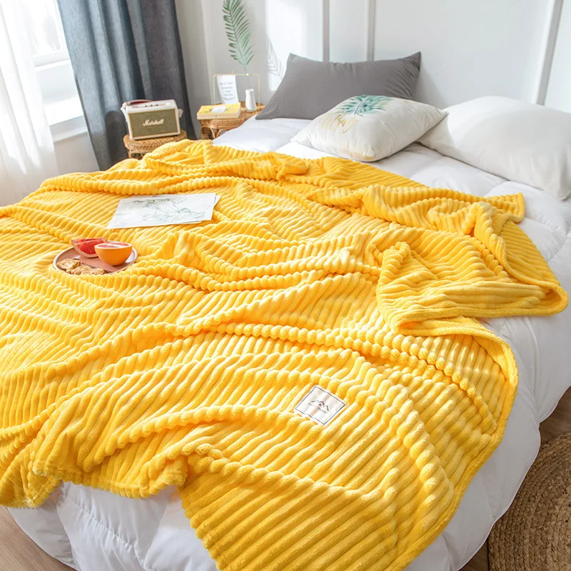 

Зимнее одеяло, покрывало на кровать, простое молочное бархатное одеяло, утолщенное теплое фланелевое одеяло с воздушным кондиционированием, однотонные одеяла