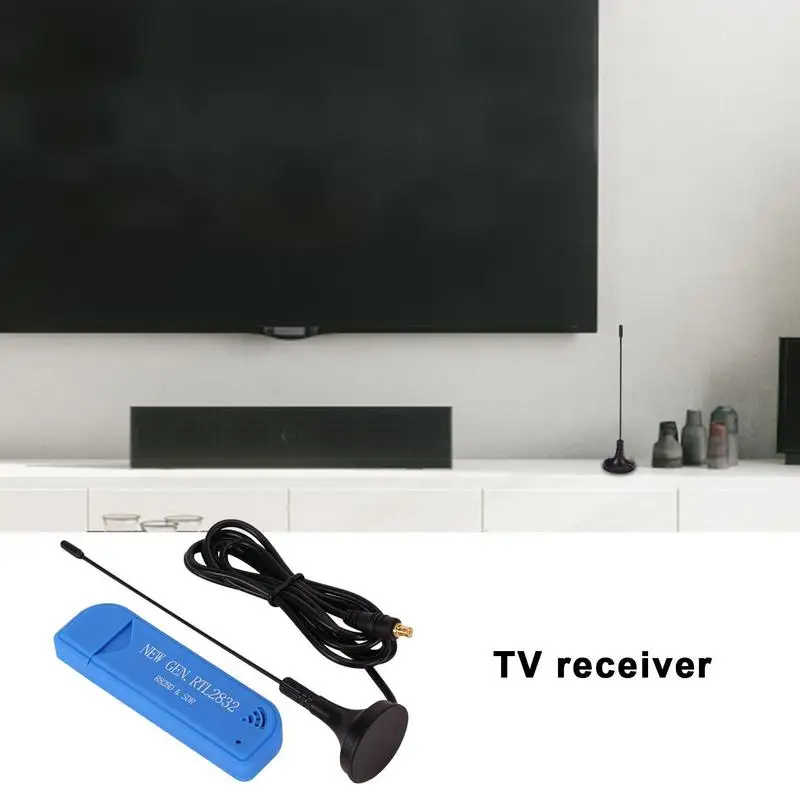 Радиоприемник SDR RTL-SDR USB-накопитель с антенной оснащенный чипом ADC RTL2832 0 5 PPM TCXO и