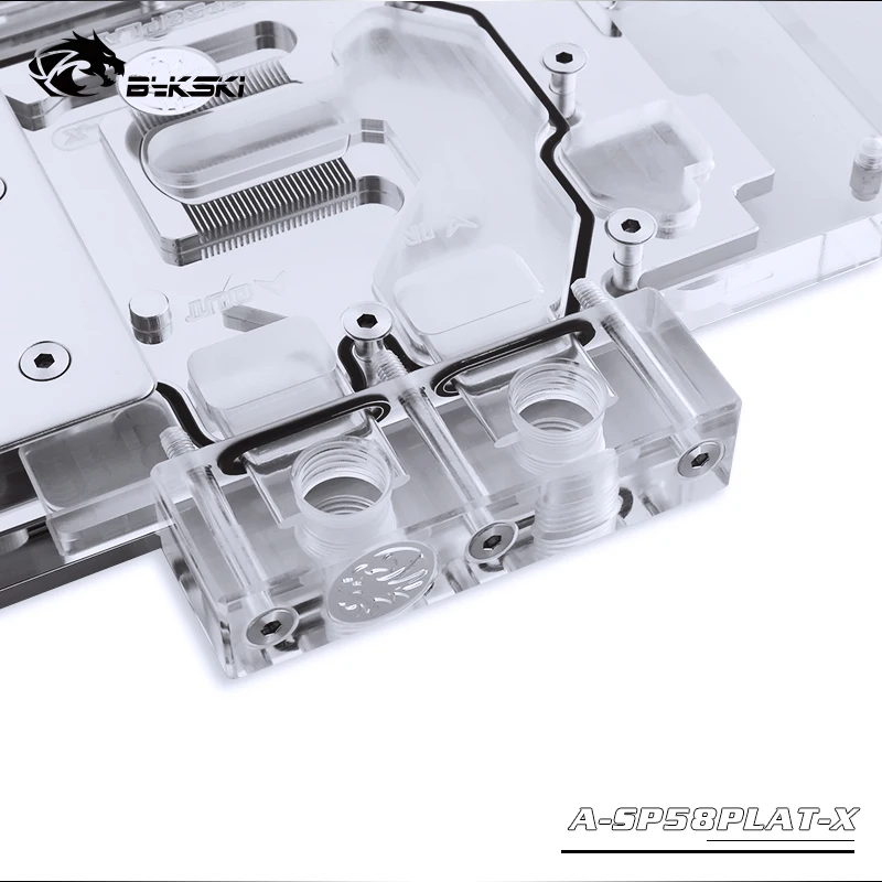 Блок видеокарты BYKSKI с полным покрытием для Sapphire Nitro + Radeon RX 570 / 580/590 8 ГБ GDDR5 (11265-01-20G)