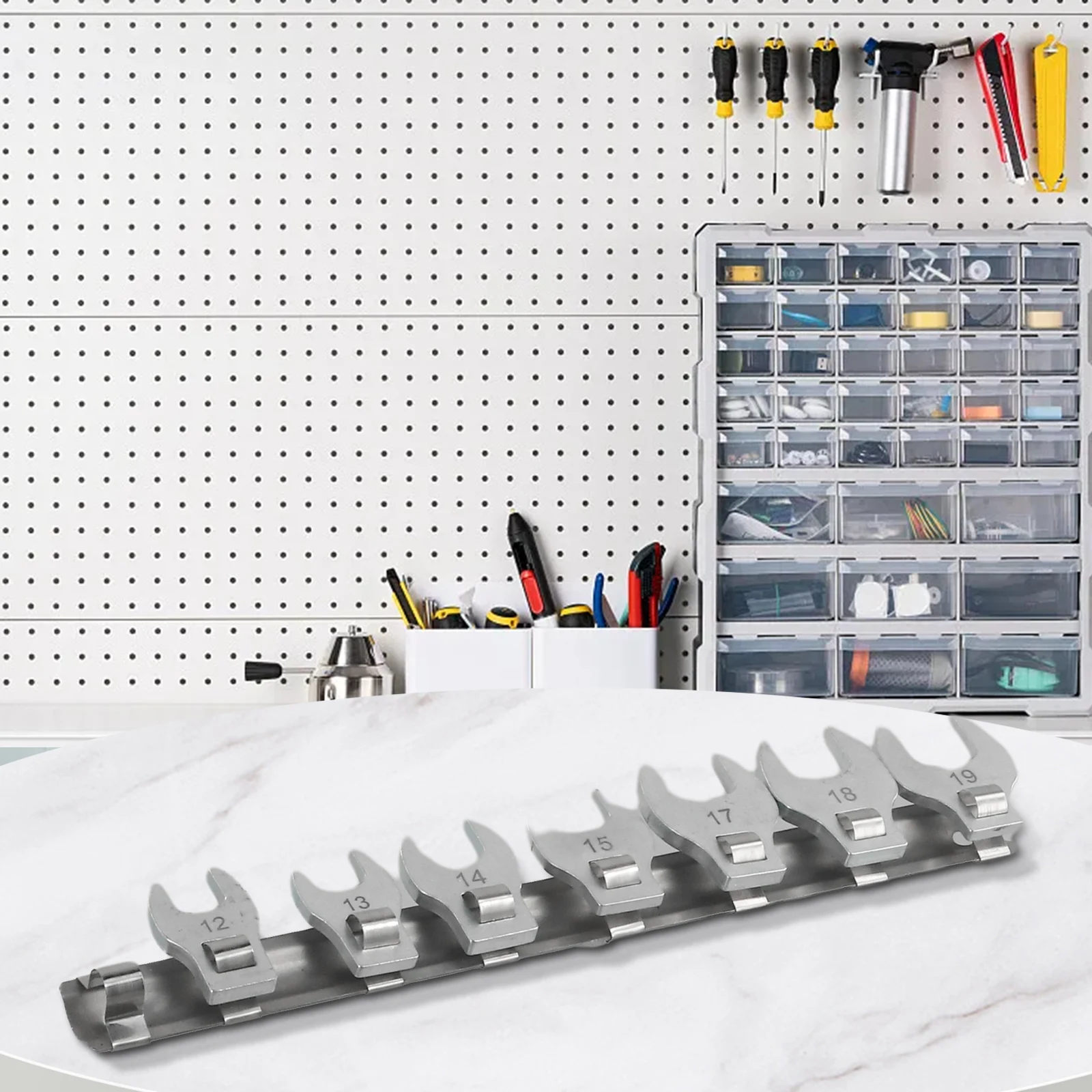 Гаечный ключ 3/8 дюйма Crowfoot 10-19 мм метрический гаечный с открытым концом подвижный