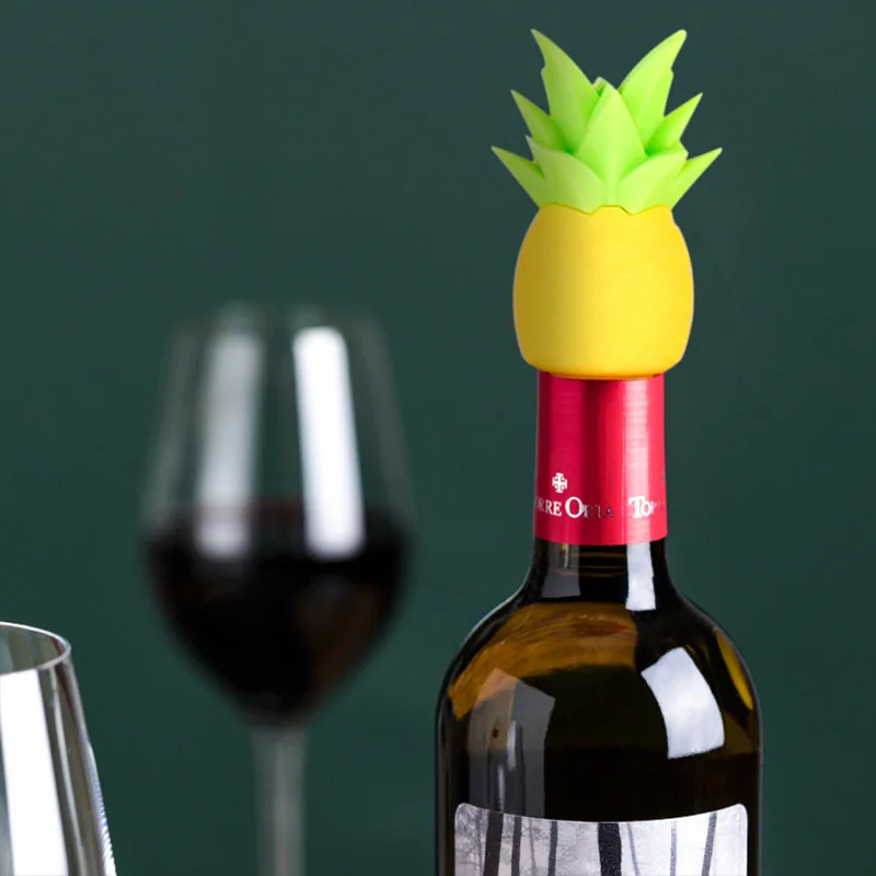 Silicone Wine Bottle Stopper, Creative, Pineapple Shaped, Fo