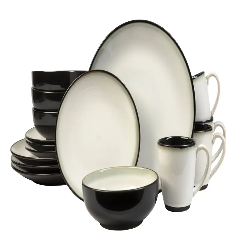 

Nova Black 16 Pieces Set, Service for 4