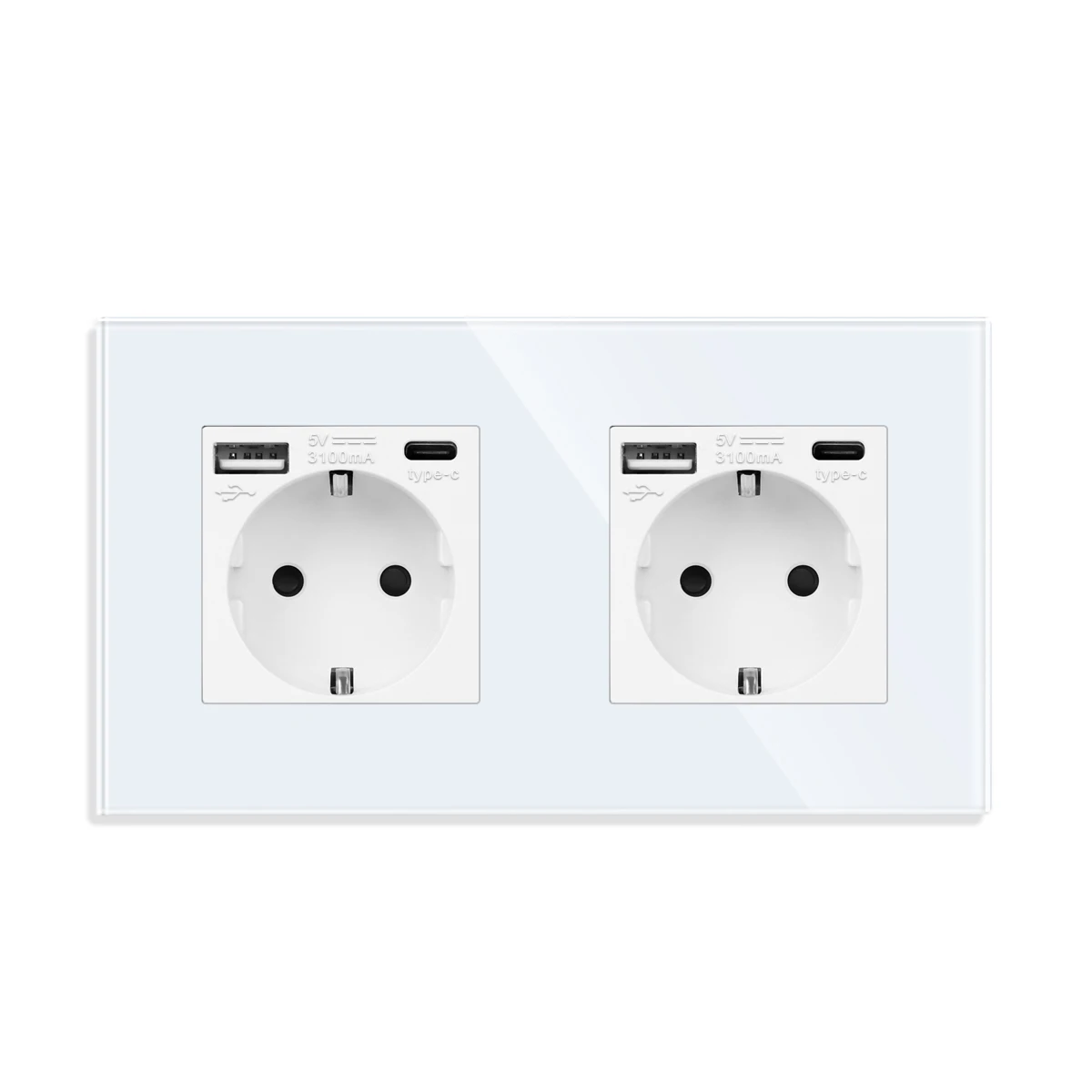 

Настенная розетка с USB-разъемом, 20 Вт, Тип C