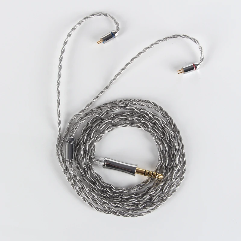 Xinhs 4 core copper crystal silver plated graphene upgraded headphone cable