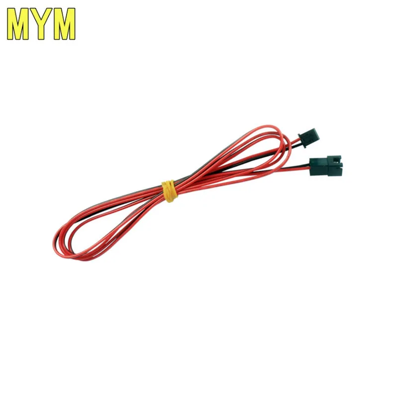 

10PCS 3D Printer Parts Cooling Fan Power Interface Extension Resistor Cable 1m 2pin XH2.54 Connection Line Lengthen Wire