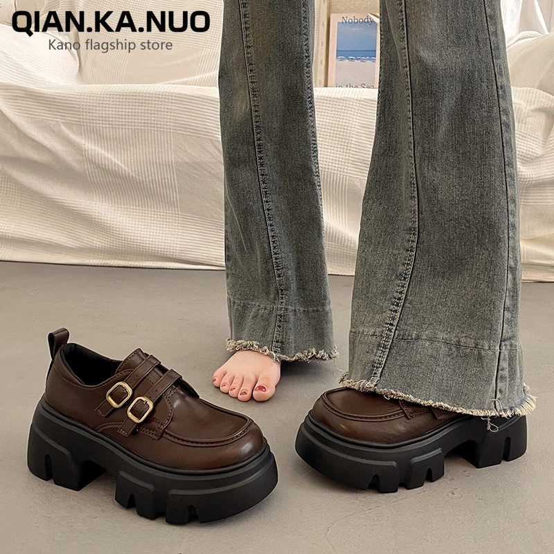 Женская обувь осенние оксфорды Modis без шнуровки женская в британском стиле