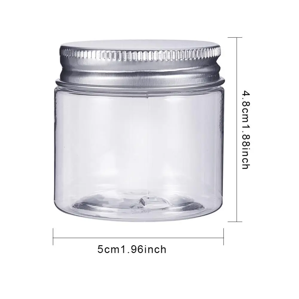 20Pcs/set Transparent Plastic Bead Containers 30ml Column Jewelry Storage Boxes Small Parts Crafts Packaging Jars