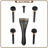violin tailpiece hill style w 4 tuning pegs for 44 violin ebony violin tailpiece violin parts accessories new