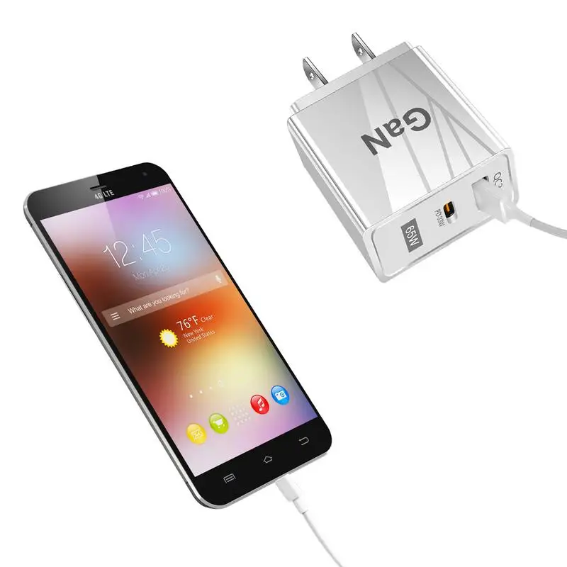 

Быстрое зарядное устройство USB 65 Вт QC3.0 PD33w, быстрое Сетевое зарядное устройство из поликарбоната, материал корпуса, огнестойкое и прочное За...