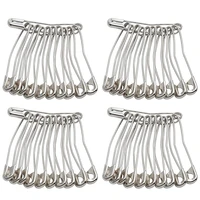 50pcs curved safety pins 3 sizes silver bent safety pins nickel plated steel pins for quilting knitting sewing crafting supplies