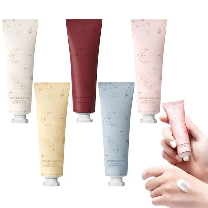 

Hand Cream Set Natural Fragrance Scented Hand Lotion For Dry Cracked Hands 5pcs Moisturizing And Nourishing Hand Care Cream