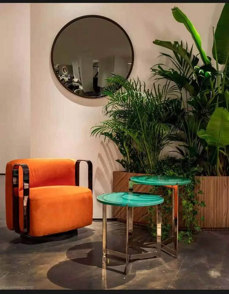 

Скандинавский креативный стеклянный стол для гостиной с фотографией