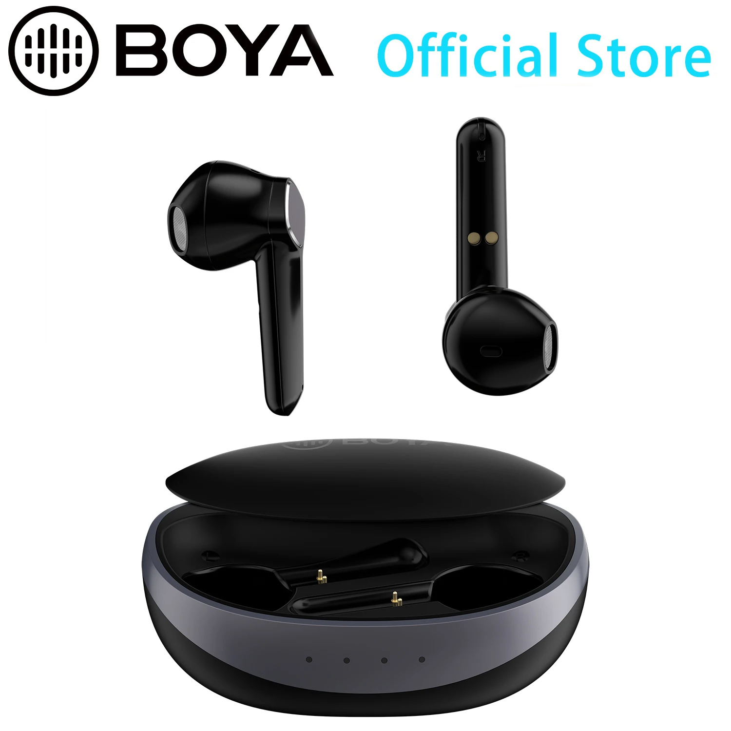 

BOYA BY-AP100 True Wireless Stereo Earbuds 5.1 Bluetooth 6H Playtime for Gaming Video Watching AAC/SBC High Quality Sound