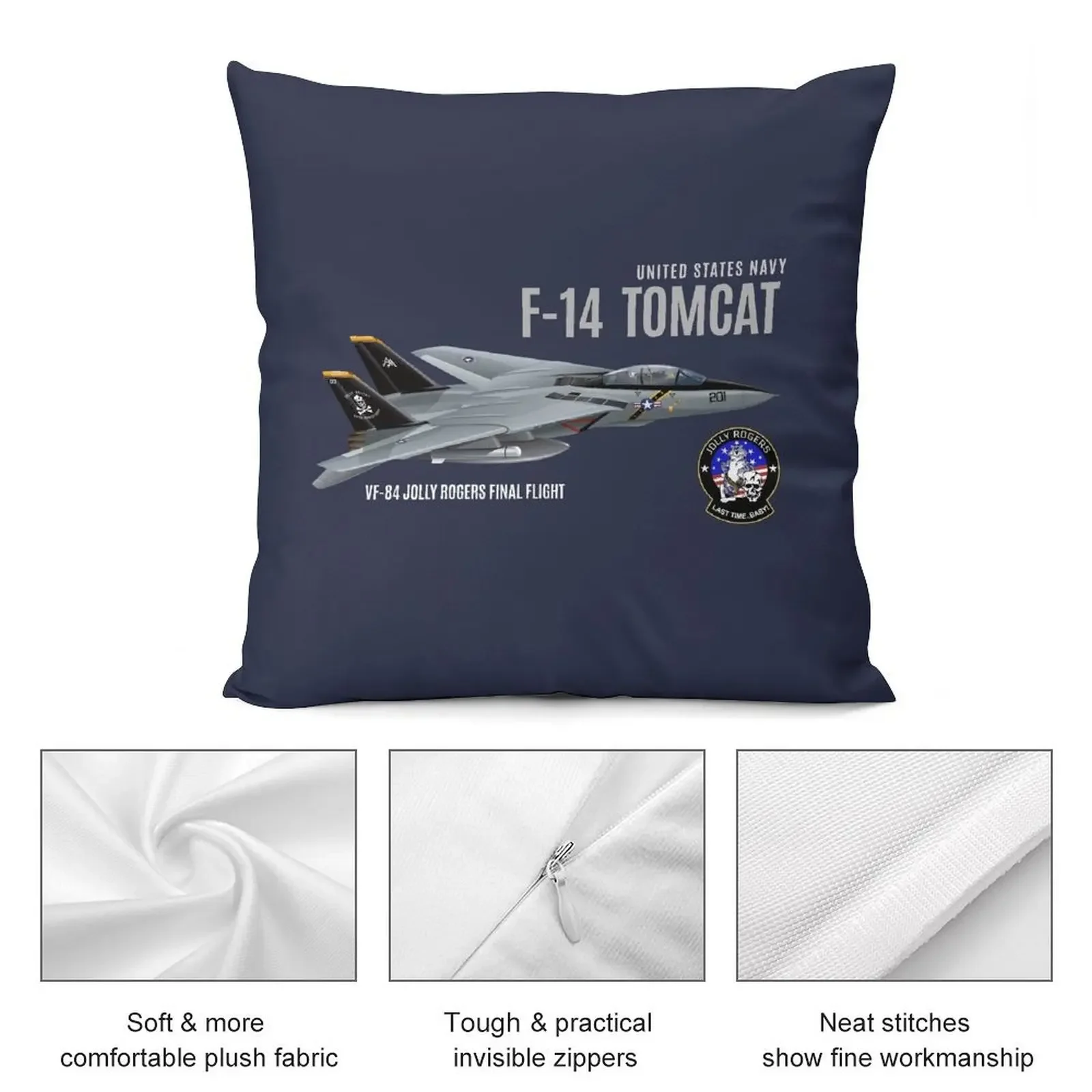 F-14 Tomcat-Jolly Roger декоративная подушка для дивана чехлы гостиной декоративные