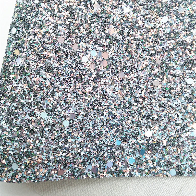 Серые листы из синтетического плетения с принтом леопарда и тиснением под кожу с крупным блестками для изготовления бантов DIY 21x29CM Q625 on.