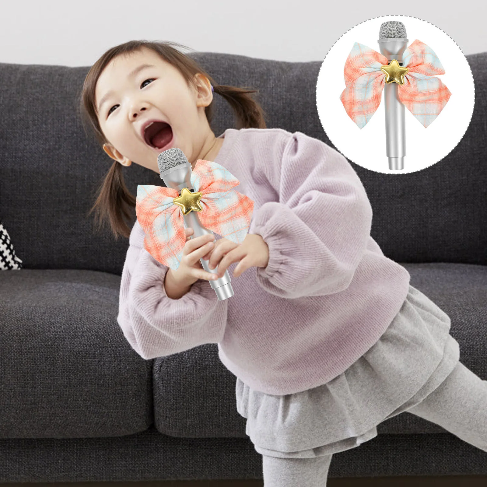 

Children's Echo Speakers Toy Kids Simulation Toys Party Photo Fake Models Metal Microphones Toddlers Stage