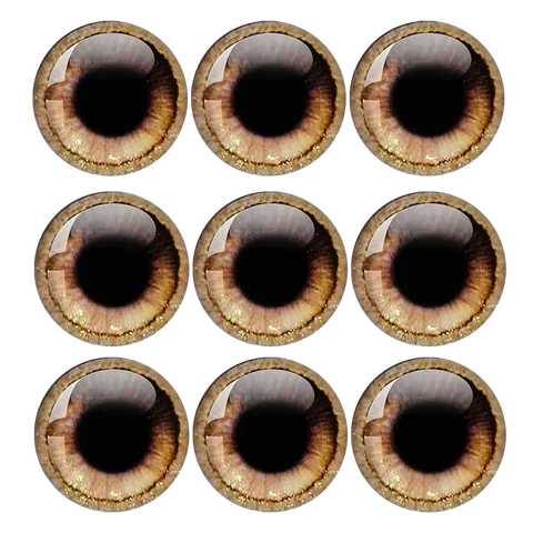 Стеклянные глаза для кукол 30 шт. 6-20 мм