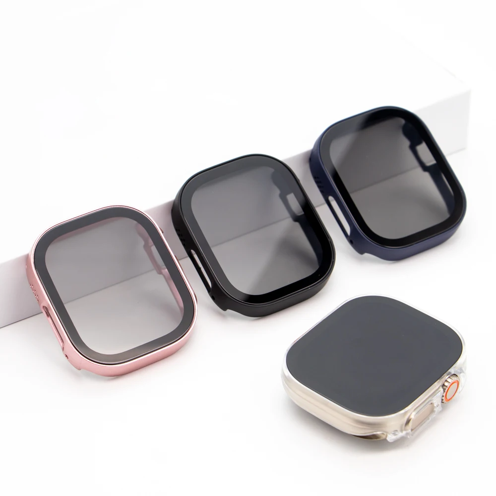 Anti Glare Peeping Screen Protector Case for Apple Watch Ultra 49mm 40mm 44mm 41mm 45mm 38 42 Privacy Film iwatch 8 7 SE 6 5 4