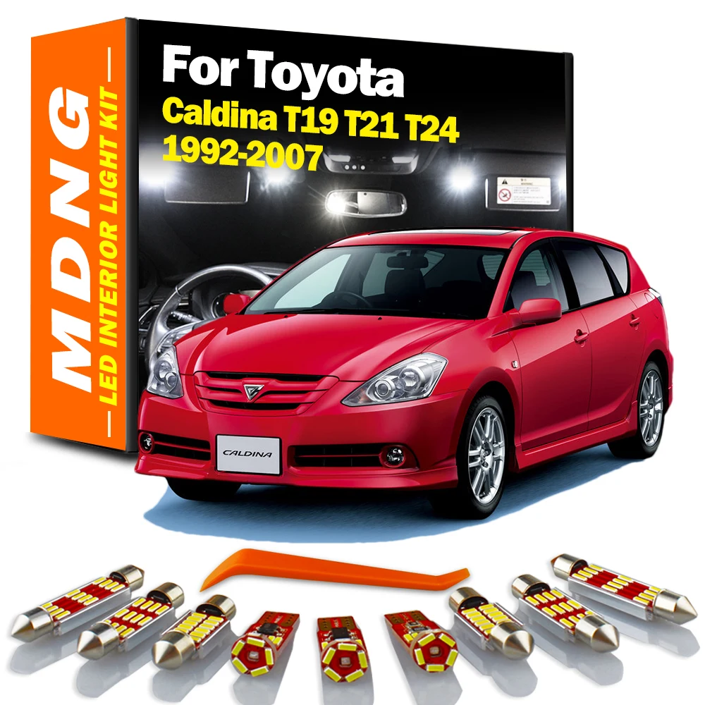 

MDNG Canbus LED Interior Map Dome Light Kit For Toyota Caldina T19 T21 T24 1992-2003 2004 2005 2006 2007 Car Led Bulbs No Error