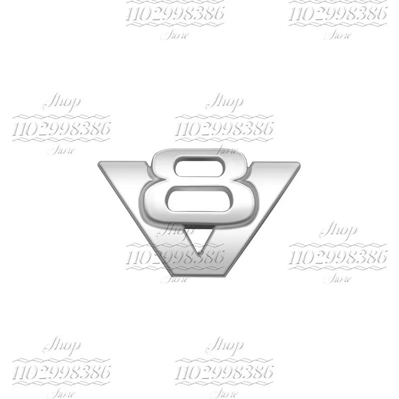 

1 шт. V6 V8 логотип эмблема 3D хромированный металлический значок наклейка для универсального автомобиля Стайлинг задний багажник боковое крыло украшения аксессуары
