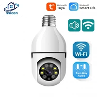 1080p tuya wifi camera light bulb cctv smart home wireless security surveillance indoor camera two ways audio