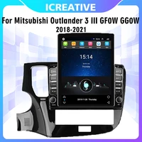 android 2 din 9 7 4g carplay for mitsubishi outlander 3 iii gf0w gg0w 2018 2021 car audio multimedia player wifi gps navigation