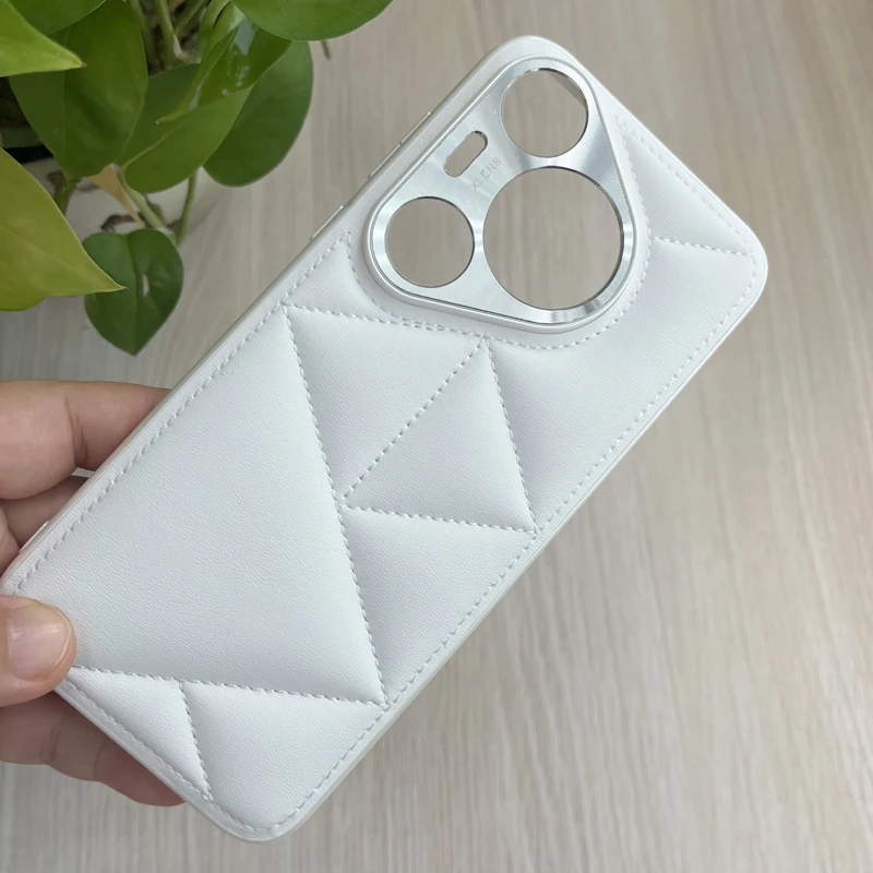 Для Huawei Pura 70 Pro Plus Ultra чехол ELVEV Красивый кожаный корпус с защитой объектива камеры