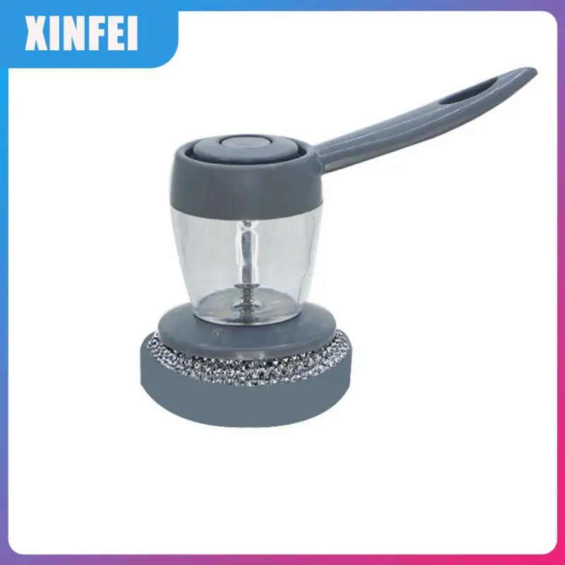 

Decontamination Dish Brush Refillable Pet Liquid Adding Brush Safe Multi-functional Cleaning Brush Automatically Pot Brush