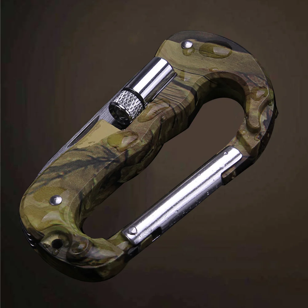 

1 PC Multipurpose Stainless Steel Portable Carabiners LED for Sports