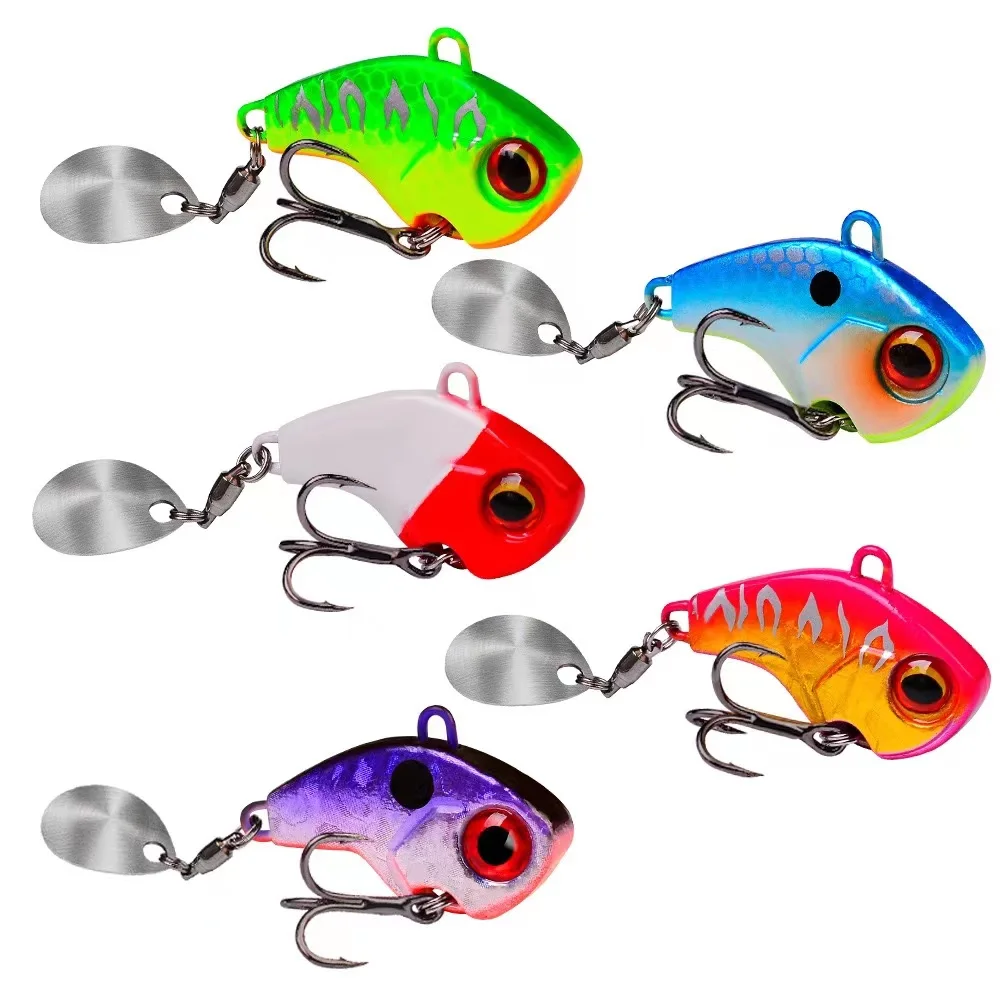 

5Pcs set 6-28g Fishing Lures Wobble Rotating Metal Vib Vibration Bait Winter Fishing Artificial Hard Baits Spinner Spoon Lure