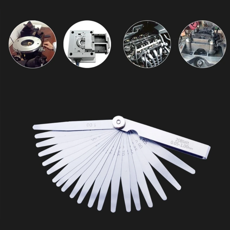 Толщина щупа метрический размер 0 02-1 00 мм набор клапанов листва свечи зажигания
