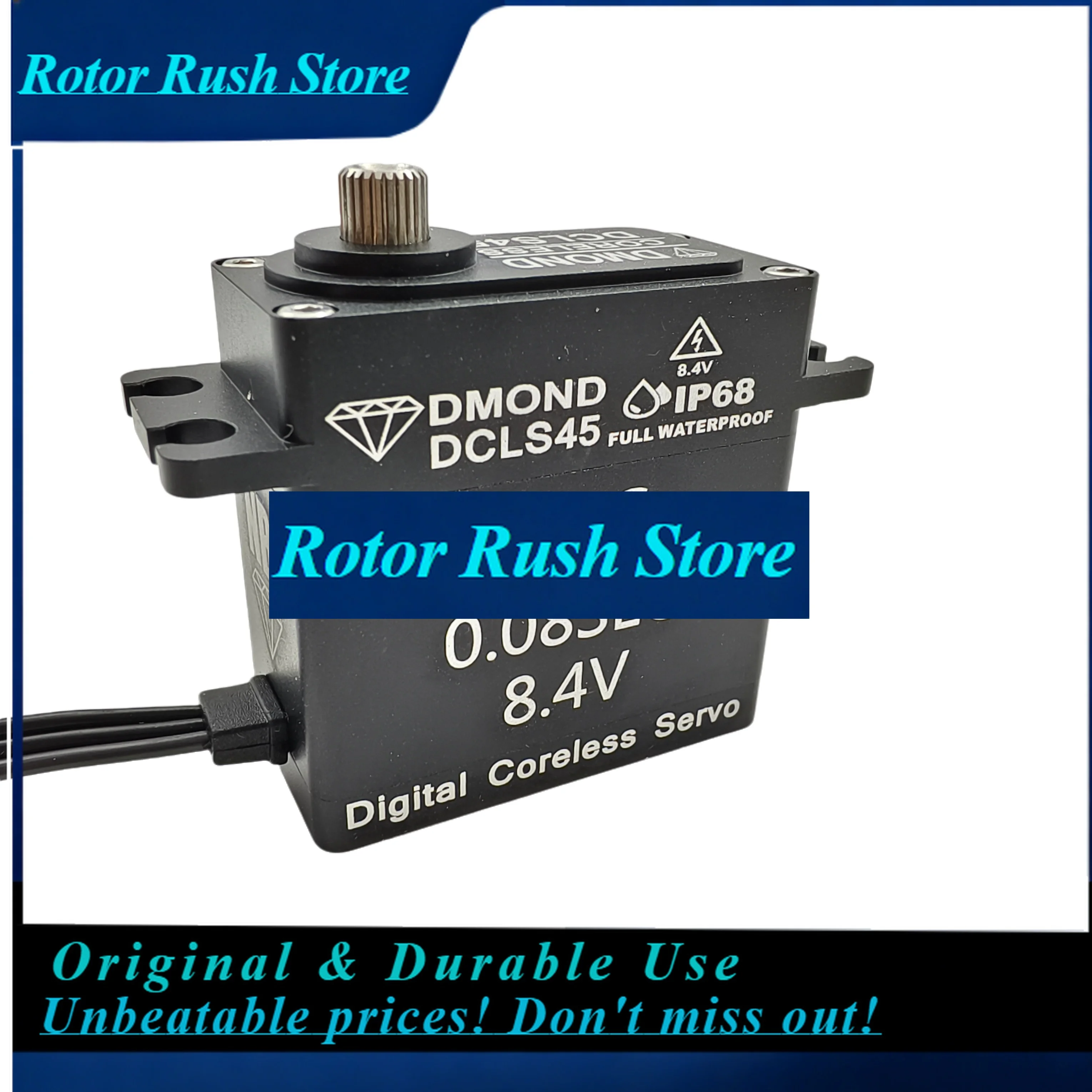 Фото RoRuSDMOND DCLS45 45 кг 0,08 с Бесколлекторный 8,4 В IP68 Полностью водонепроницаемый NB для радиоуправляемых моделей 1/8 1/10: краулеров, багги, грузовиков. Индивидуальная сборка. №1