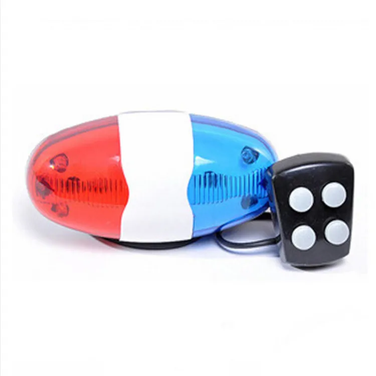 

Bicycle Bell 6 Led 4 Tone Bicycle Horn Bike Call Led Motorcycle Police Light Electronic Loud Siren Kid Accessories Bike Scooter