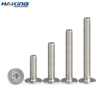 10pcslot stainless steel cross phillips cm ultra thin super low flat wafer head screw bolt m6 50 55 60mm m8 30 to 60mm
