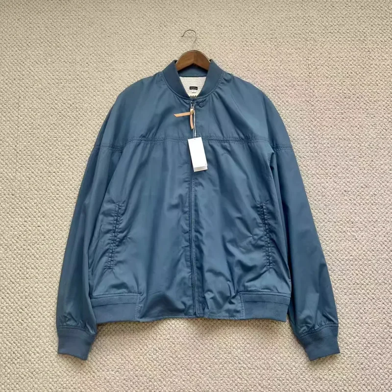 NANAMICA ретро бейсбольный воротник функциональная молния свободная уличная куртка