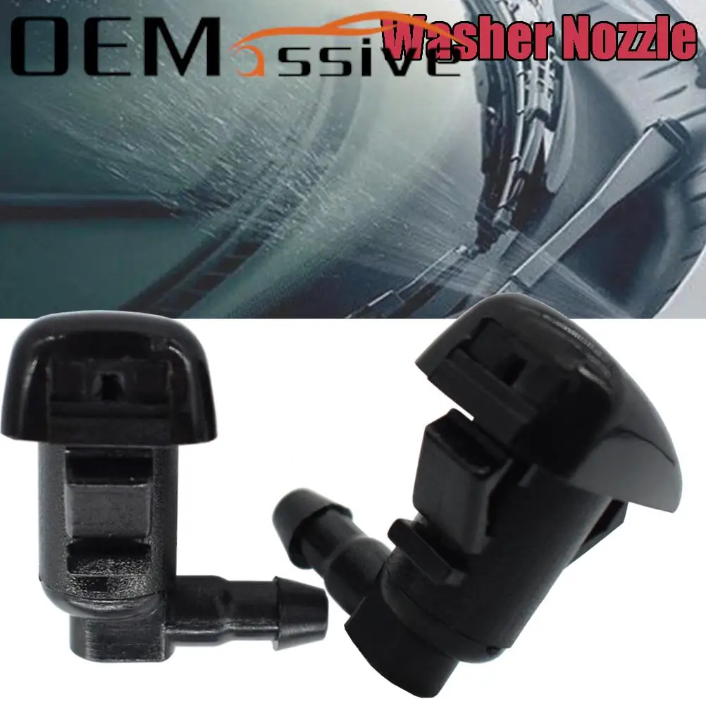 

2 PCS Front Windshield Wiper Blade Washer Spray Nozzle Jet For Dodge Challenger Charger Chrysler 300 2011-2018 OE#5182327AA