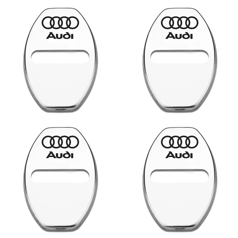 

4 шт. автомобильная крышка дверного замка из нержавеющей стали подходит для Audi A3 A4 A5 A6 A7 B5 B6 C5 C6 8p 8v 8l Q2 Q3 Q5 Q8 Tt Rs3 Rs4