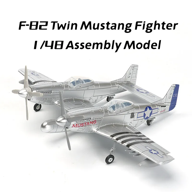 

4D New Arrivals 1/48 ww2 U.S F-82 Twin Mustang Fighter Assembly Model P-82 Airplane Plastic Military Toys