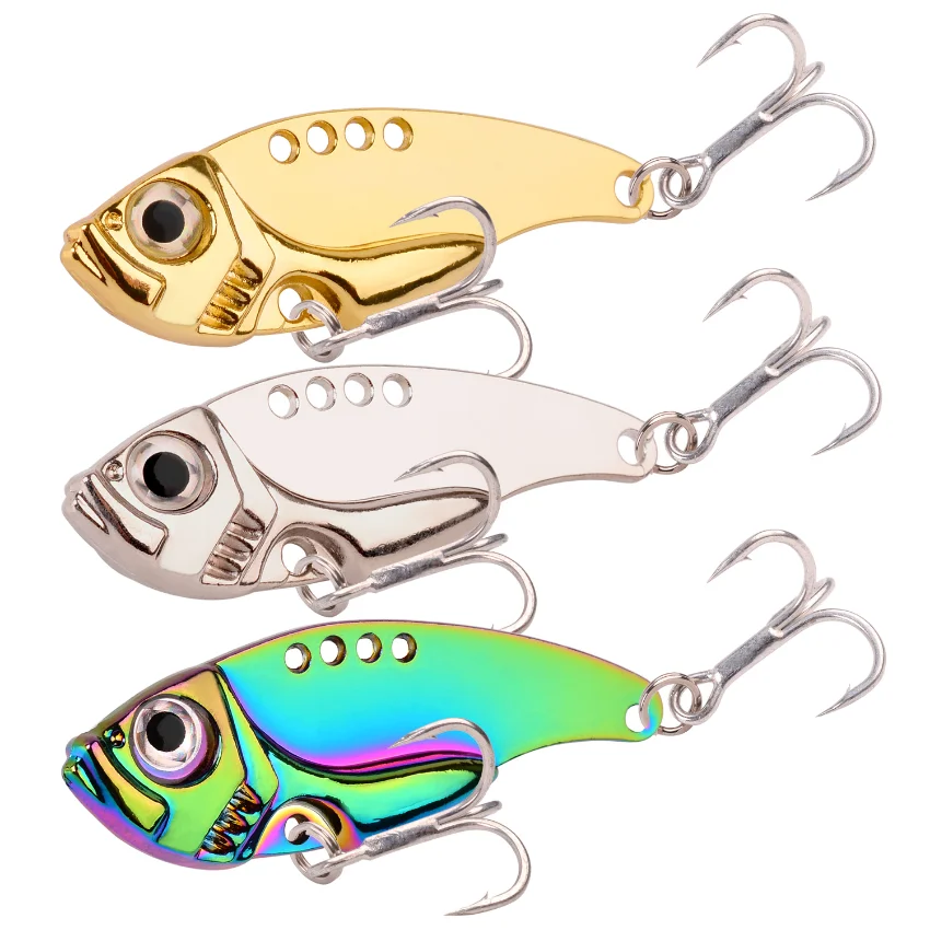3 шт., 3D металлические рыболовные приманки, 3 г, 7 г, 10 г, 15 г, 20 г