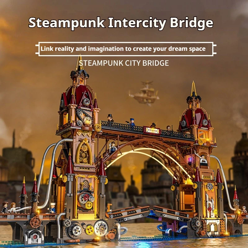Funwhole стимпанк мировой мост для полового акта сложный строительный блок сборная