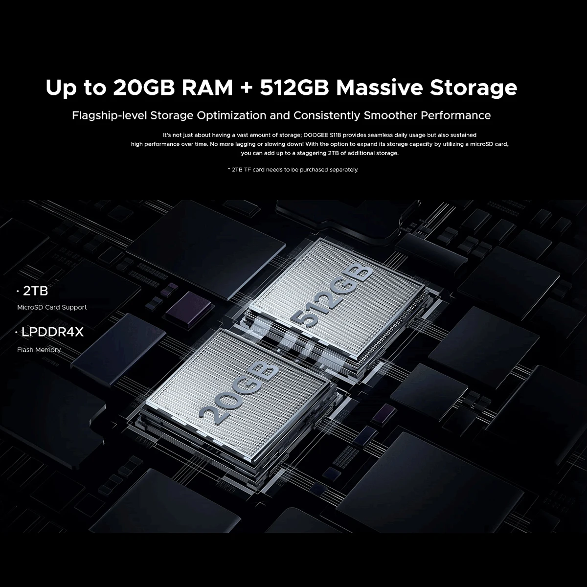 Смартфон DOOGEE S118 повышенной прочности 20 ГБ (8 + 12 ГБ) экран 6 58 дюйма FHD Helio G99 10800 мАч