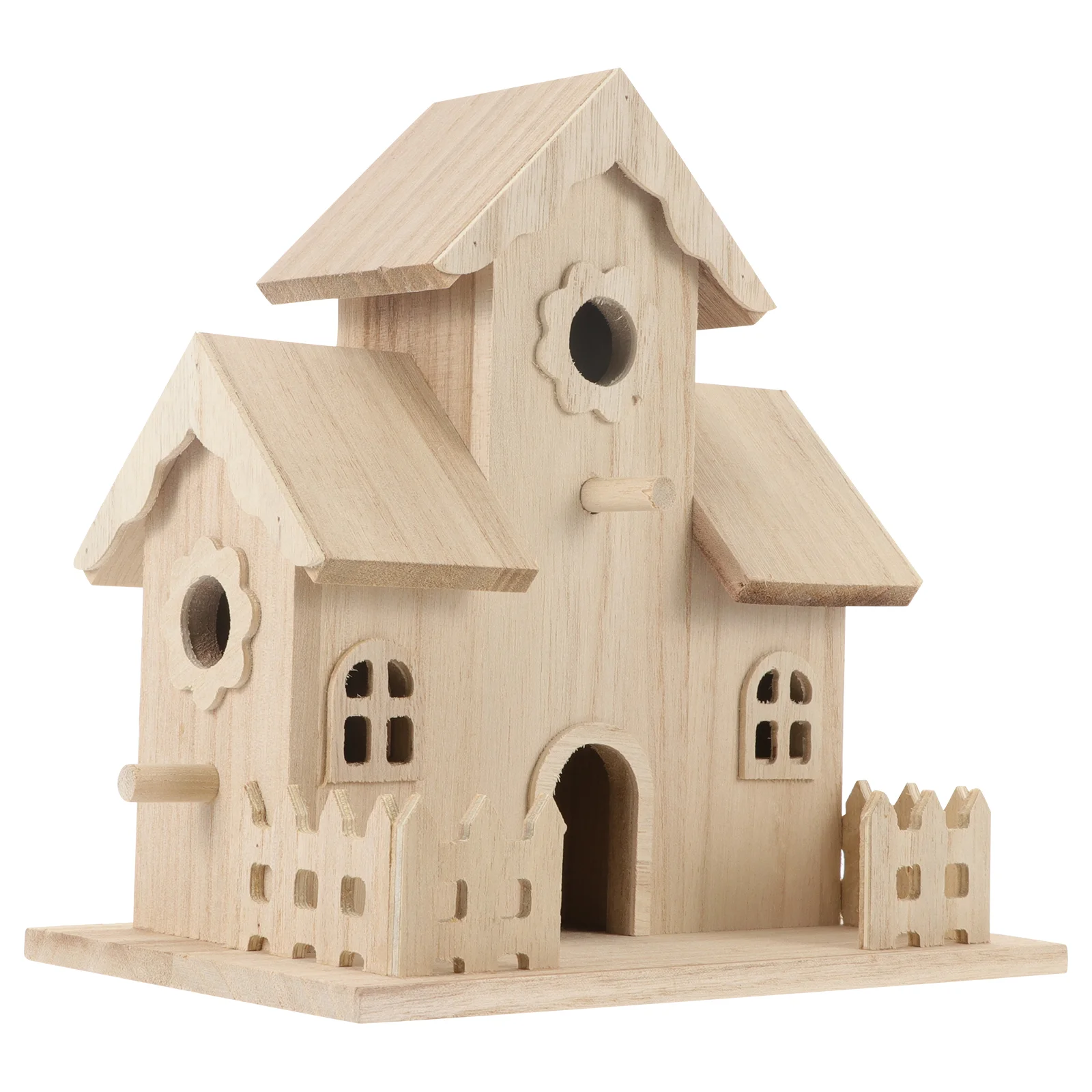 

Bird Housefor Houses Wooden Birdhouse Wood Outside Birdhouses Box Hanging Outdoors Sleepingtokit Craft Garden Unpainted Natural