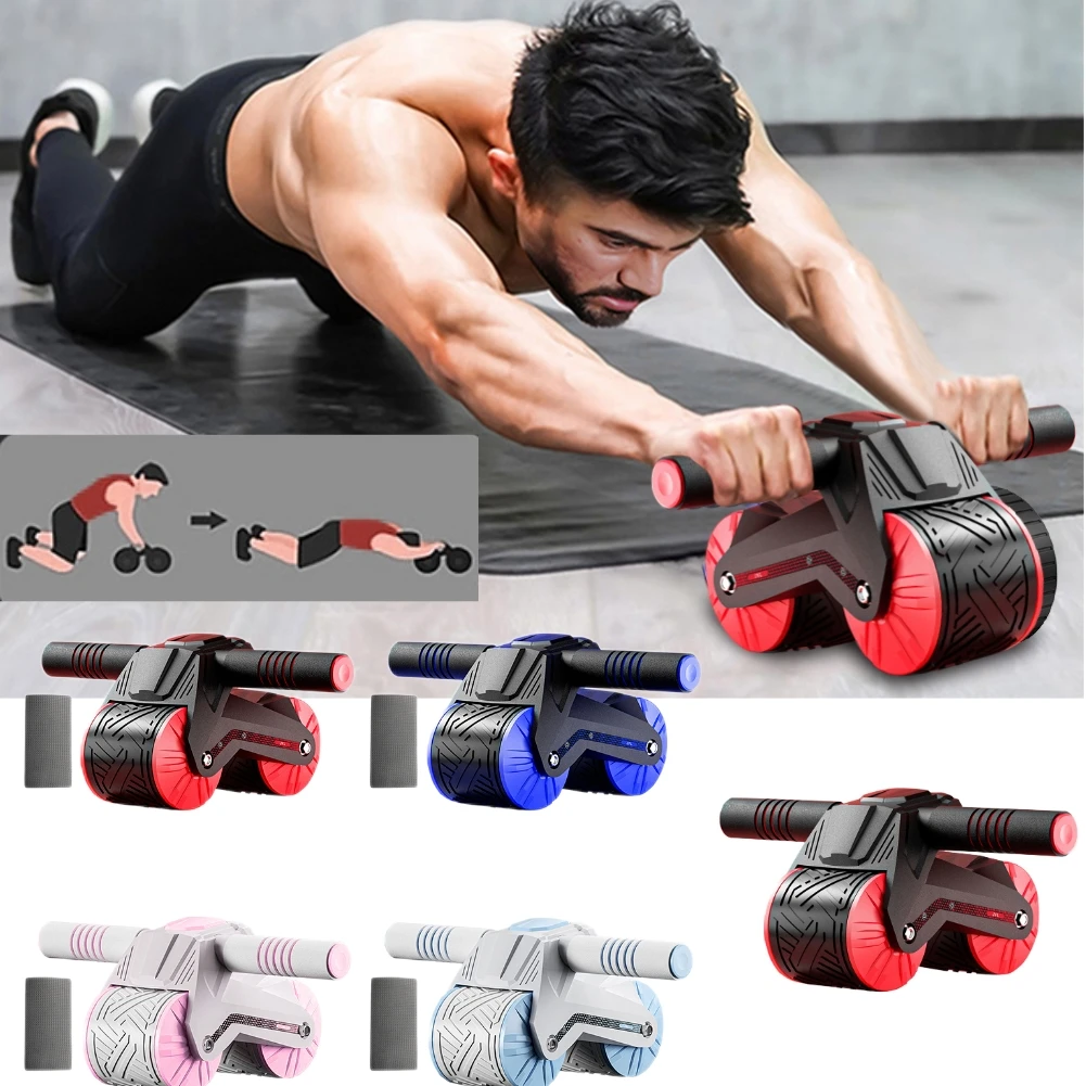 

Локоть для фитнеса треугольный ролик для тренировок брюшной полости, автоматический ролик для тренажерного зала, тренажерного зала, колесо для поддержки колес с отскоком тела